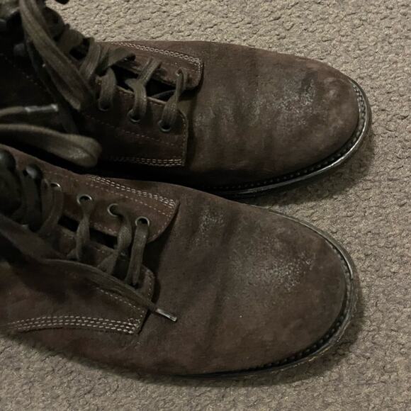 Bottega Veneta Brown Leather Lace Up Ankle Boots - Picture 7 of 11